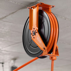 VEVOR Retractable Air Hose Reel, 3/4 Inch x 50 FT PVC Air Hose Max 300PSI, Auto Rewind Air-Compressor Hoses Reel with 5