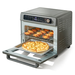 VEVOR 12-IN-1 Air Fryer Toaster Oven, 25L Convection Oven, 1700W Stainless Steel Toaster Ovens Countertop Combo with