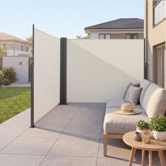 VEVOR Retractable Side Awning, 71" x 236" Patio Retractable Side Screen with 180 g/m² Polyester Fabric, Waterproof