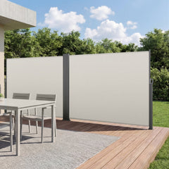 VEVOR Retractable Side Awning, 71" x 236" Patio Retractable Side Screen with 180 g/m² Polyester Fabric, Waterproof