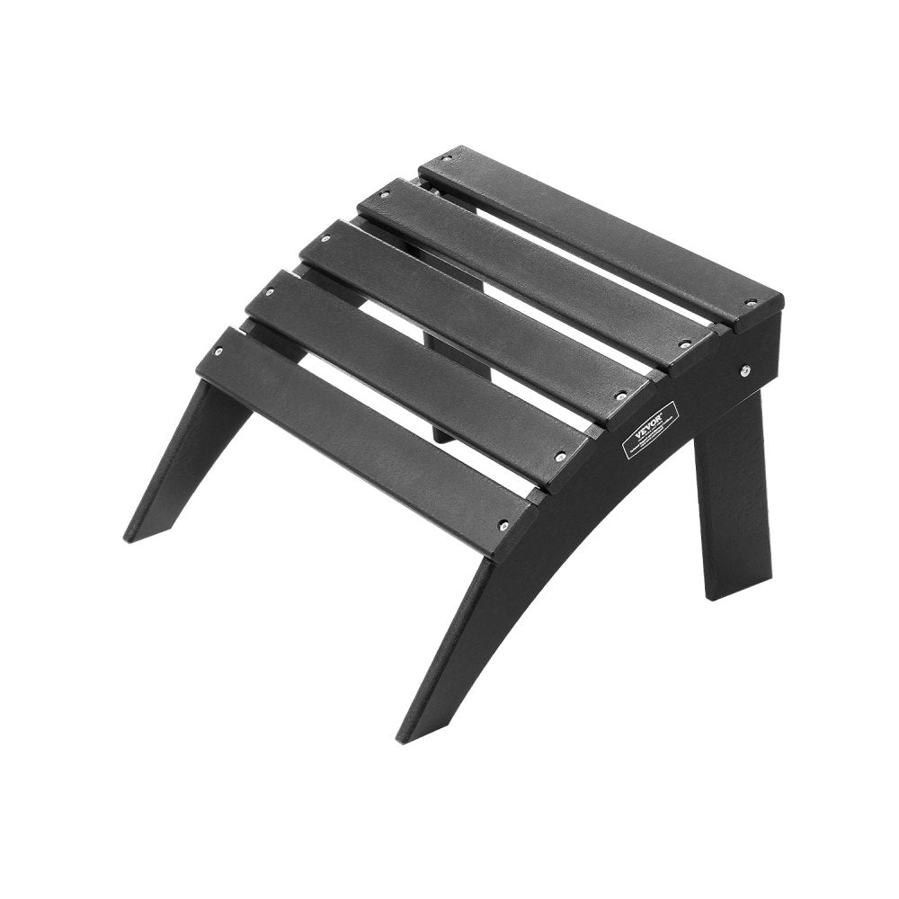 VEVOR Adirondack Ottoman, 18.7L x 19.7W x 13H Inch HDPE Plastic Folding Adirondack Ottoman, Weather-Resistant Foot Rest