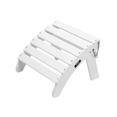 VEVOR Adirondack Ottoman, 17.7L x 19.7W x 13.8H Inch HDPE Plastic Folding Adirondack Ottoman, Weather-Resistant Foot