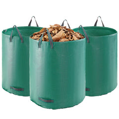 VEVOR 3-Pack 72 Gallon Reusable Yard Waste Bag, Large Lawn Garden Bags, Heavy Duty Collapsible Garden Leaf Trash