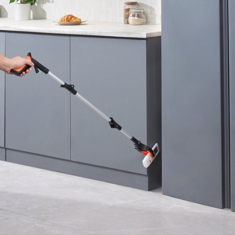 VEVOR Grabber Reacher Tool, 43" Foldable Reacher Grabber Pickup Tool with 360° Rotating Jaw, Magnet and LED Light