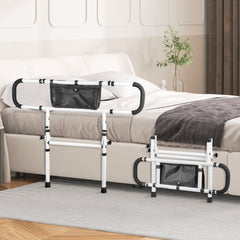 VEVOR Bed Rails for Elderly Adults, 180° Foldable Bed Assist Rails for Seniors, 450LBS Loading Bed Side Rails Bed Cane