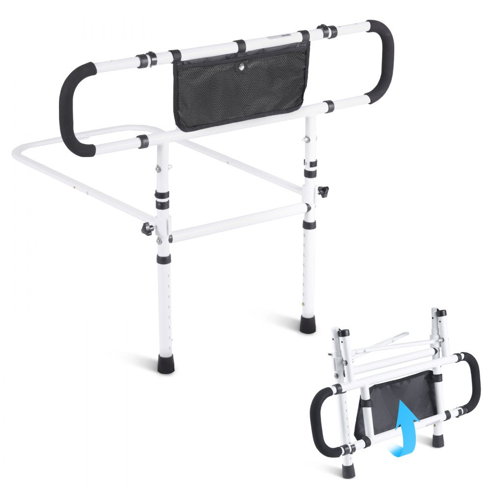 VEVOR Bed Rails for Elderly Adults, 180° Foldable Bed Assist Rails for Seniors, 450LBS Loading Bed Side Rails Bed Cane