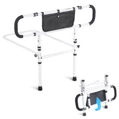 VEVOR Bed Rails for Elderly Adults, 180° Foldable Bed Assist Rails for Seniors, 450LBS Loading Bed Side Rails Bed Cane