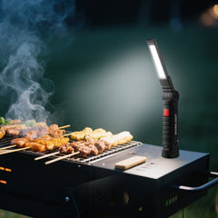 VEVOR Rechargeable LED Work Light, 1200 mAh, Magnetic Mechanic Flashlight with Magnetic Base, 360° Rotation, 5 Lighting
