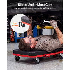 VEVOR 40 in 2-in-1 Folding Mechanic Creeper, Z Creeper Seat & Under Car Garage Roller, 450 lbs Rolling Creeper Stool