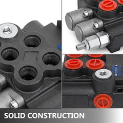 VEVOR Hydraulic Valve 2 Spool Hydraulic Joystick Control Valve 11gpm Hydraulic Directional Control Valve Double Acting