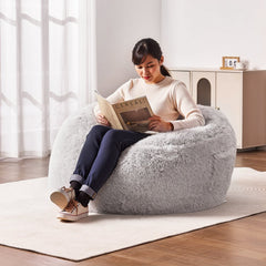 VEVOR Bean Bag Bed Chair, Convertible Chair from BeanBag to Lounge or Mattress, Gaint Bean Bag Chair Bed with Washable