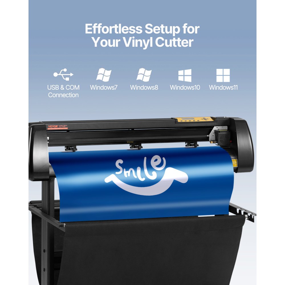 VEVOR Vinyl Cutter, 34Inch Bundle, Vinyl Cutter Machine, Manual Vinyl Printer, LCD Display Plotter Cutter Sign Cutting