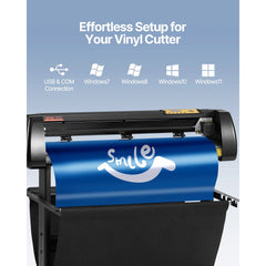 VEVOR Vinyl Cutter, 34Inch Bundle, Vinyl Cutter Machine, Manual Vinyl Printer, LCD Display Plotter Cutter Sign Cutting