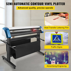 VEVOR Vinyl Cutter 53 Inch Vinyl Cutter Machine Semi-Automatic DIY Vinyl Printer Cutter Machine Manual Positioning Sign