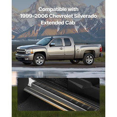 VEVOR Rocker Panel Guard, 4-Piece Set, Compatible with 1999-2006 Chevrolet Silverado Extended Cab, Replacement for