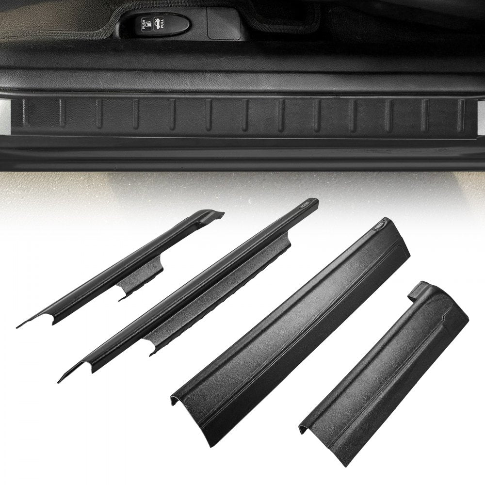 VEVOR Rocker Panel Guard, 4-Piece Set, Compatible with 1999-2006 Chevrolet Silverado Extended Cab, Replacement for