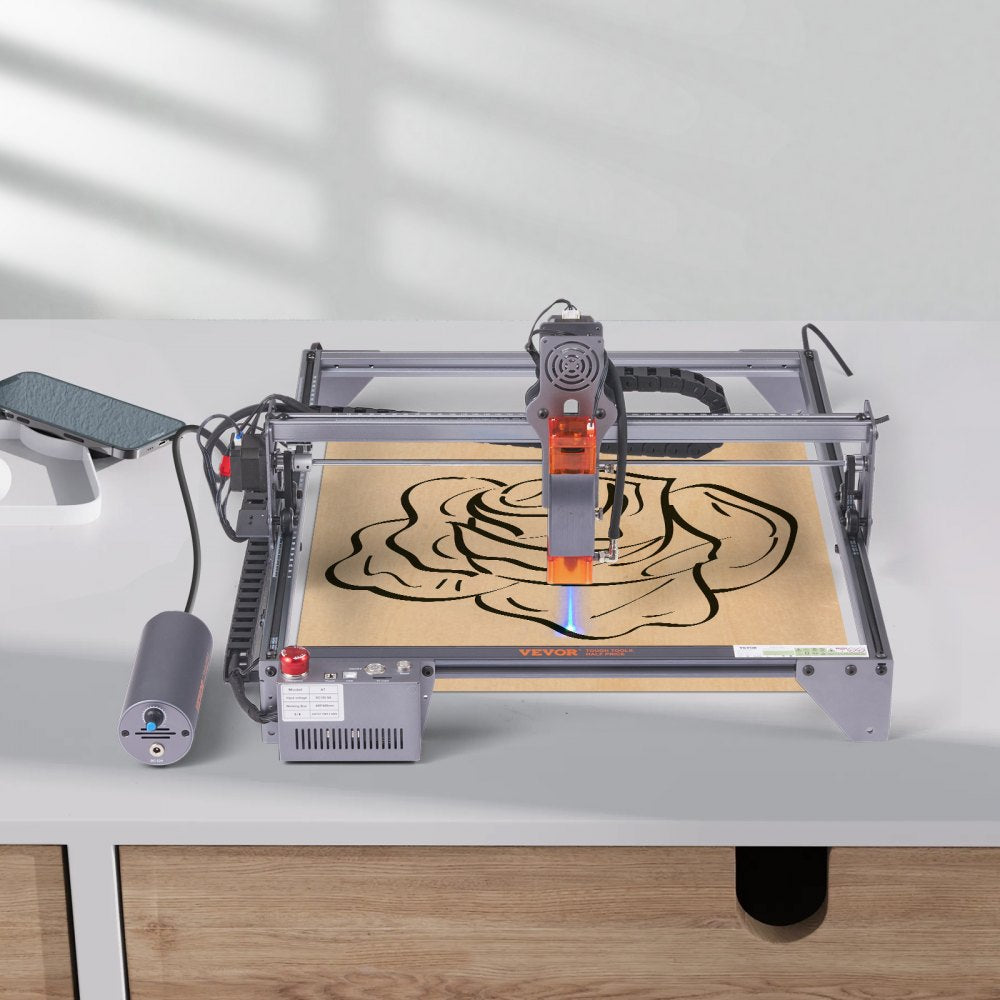 VEVOR Laser Engraver, 10W Output Laser Engraving Machine, 15.7" x 15.7" Large Working Area, 10000mm/min Movement Speed