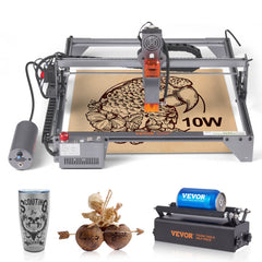 VEVOR Laser Engraver, 10W Output Laser Engraving Machine, 15.7" x 15.7" Large Working Area, 10000mm/min Movement Speed