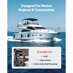 VEVOR Mercruiser Alignment Tool & Gimbal Bearing Puller Set, Compatible with Mercruisers, OMC, Volvo Cobra Bell