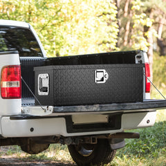 VEVOR Heavy Duty Aluminum Truck Bed Tool Box, Diamond Plate Tool Box with Side Handle and Lock Keys, Storage Tool Box