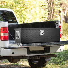 VEVOR Heavy Duty Aluminum Truck Bed Tool Box, Diamond Plate Tool Box with Side Handle and Lock Keys, Storage Tool Box