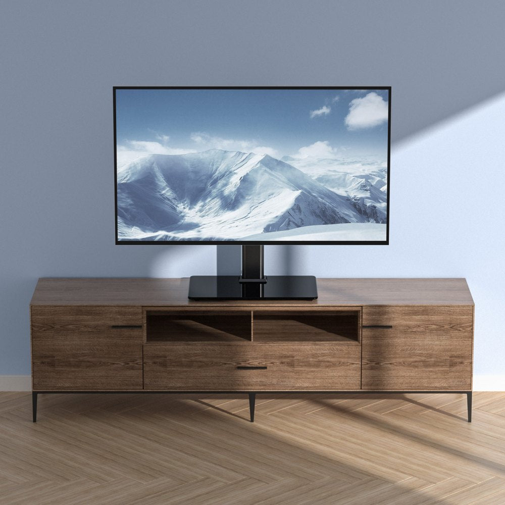 VEVOR TV Stand Mount, Swivel Universal TV Stand for 32 to 55 inch TVs, Height Adjustable Portable Floor TV Stand with
