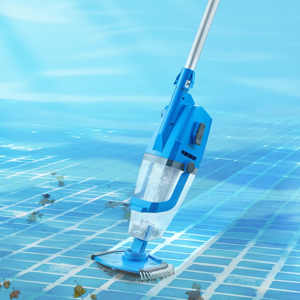 VEVOR Pool Vacuum, 26 GPM Handheld Cordless Hot Tub Vacuum with Extension Pole, for Deep Cleaning & Strong Suction