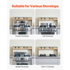VEVOR Over the Stove Shelf, Over Stove Spice Shelf for Kitchen Stove Top, Seasoning Shelves, Spice Organizer, Easy to