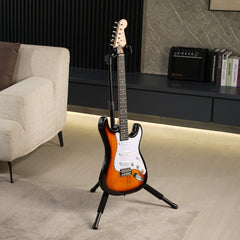 VEVOR Tripod Guitar Stand, 33 lbs/15 kg Load Capacity, Floor-Standing Foldable Guitar Stand Display Rack with 35.4-47.2
