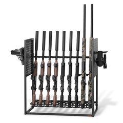 VEVOR Gun Rack, Floor Standing, Indoor Heavy Duty Steel Rifle Shotgun Rack Stand, Freestanding Gun Display Storage with