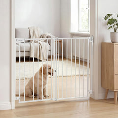 VEVOR Baby Gate for Stairs, 31-48 in Adjustable Width, 30 in High Dog Gate, No Bottom Bar, One-Handed Operation, Easy