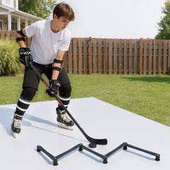 VEVOR Hockey Training Equipment, 5-Section Adjustable Hockey Stick Handling Trainer, Portable On/Off Ice Trainer