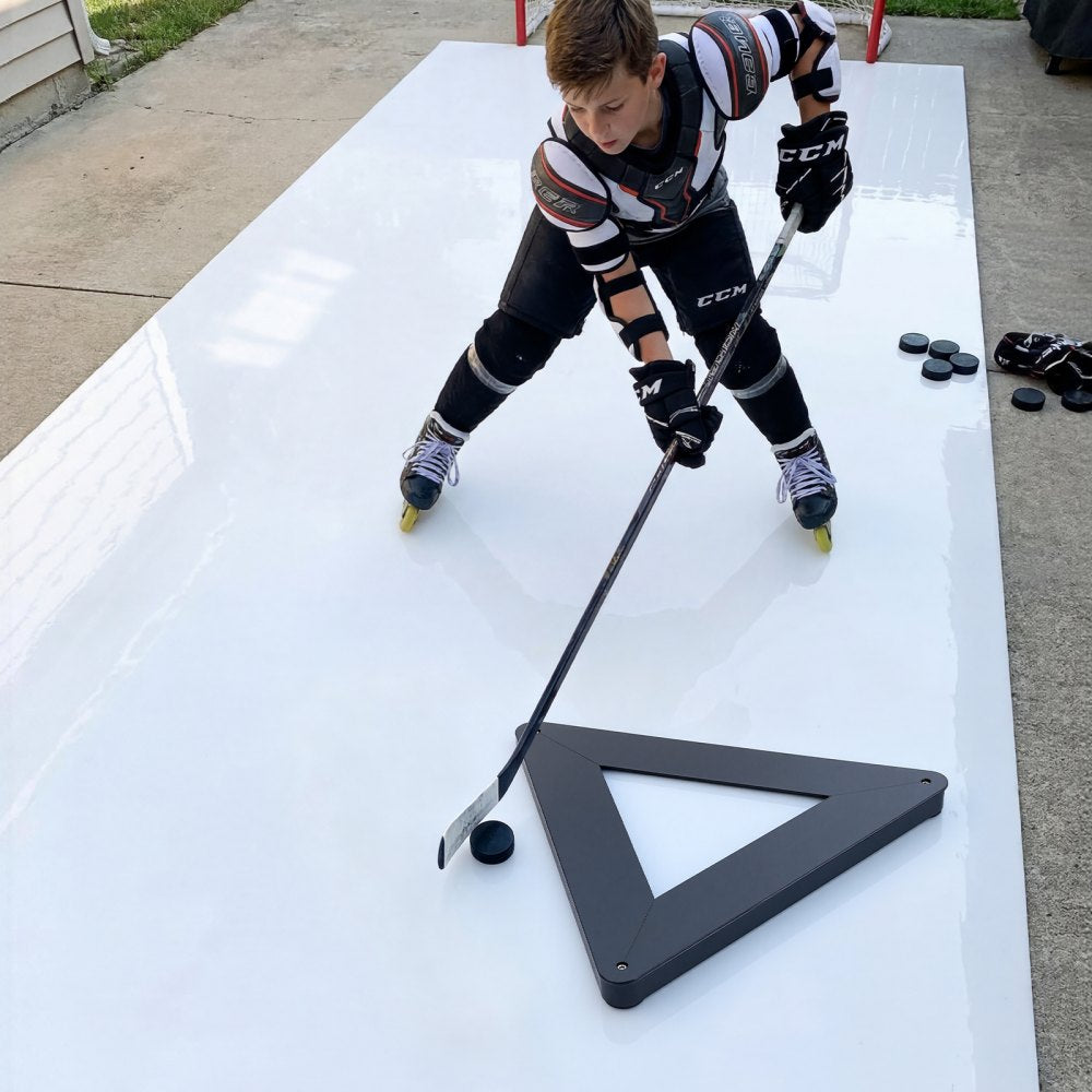 VEVOR Triangle Hockey Passer, Heavy-Duty Multi-Angle Rebounder, Hockey Passing Aid, Passing & Stick Handling Trainer