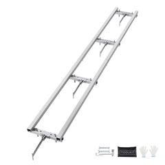 VEVOR Rail Mill Guide System, 9 ft Milling Guide, 4 Crossbar Kits Chainsaw Mill Rail Guide, Aluminum Adjustable Saw