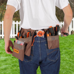 VEVOR Tool Belt, Adjusts from 29 Inches to 54 Inches, Polyester Heavy Duty Tool Pouch Bag, Detachable Tool Bag for