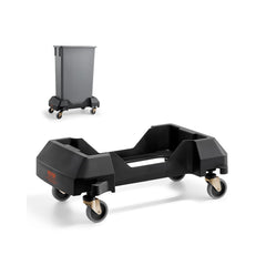 VEVOR Trash Can Dolly, Fit 16/23 Gallon Containers, Slim Trash Can Roller Base with 4 Lockable Wheels, 200lbs Weight
