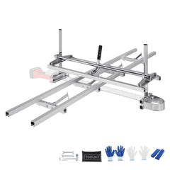 VEVOR Chainsaw Mill and Rail Mill Guide System, Portable Sawmill 14"-36" Guide Bar, 9ft Aluminum Saw Milling Rail Guide