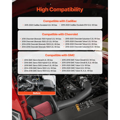 VEVOR Cold Air Intake, 3.5 Inch Cold Air Intake System + Heat Shield Compatible with 2014-2018 Chevy Silverado/GMC