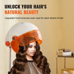 VEVOR Salon-Grade Hair Dryer, 1875W Powerful Stand Dryer, Adjustable Timer & 3 Heat/Speed Options, Mobile Base with