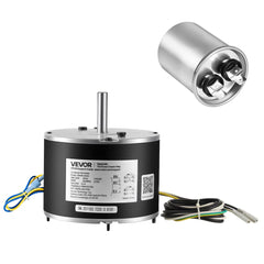 VEVOR Condenser Fan Motor with Capacitor, 1/8HP 825RPM 208-230V, Replacement for GE Genteq Carrier Bryant Payne