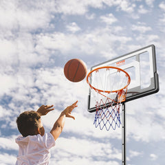 VEVOR Basketball Hoop, 5-7 ft Adjustable Height Portable Backboard System, 32 inch Basketball Hoop & Goal, Kids &
