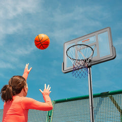 VEVOR Basketball Hoop, 4-10 ft Adjustable Height Portable Backboard System, 44 inch Basketball Hoop & Goal, Kids &