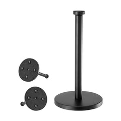 VEVOR Paper Towel Holder Countertop, Stainless Steel Kitchen Paper Towel Stand with Weighted Base and Suction Cups