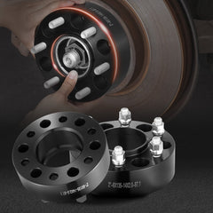VEVOR Wheel Spacers, 2" 6"x5.3" Wheel Adapters, 6 Lug Forged Spacer, 87.1 mm Bore Hubcentric M14 x2 Studs Spacers, Fit