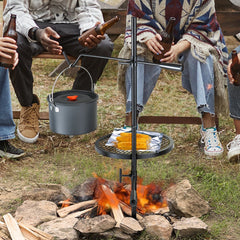 VEVOR Swivel Campfire Grill, Fire Pit Grill Grate over Fire Pits, Heavy Duty Steel Grill Grates, 360° Adjustable Open