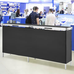 VEVOR Extra Long Folding Portable Bar Table - Tradeshow Podium Table for Indoor, Outdoor, Party, Picnic, Exhibition