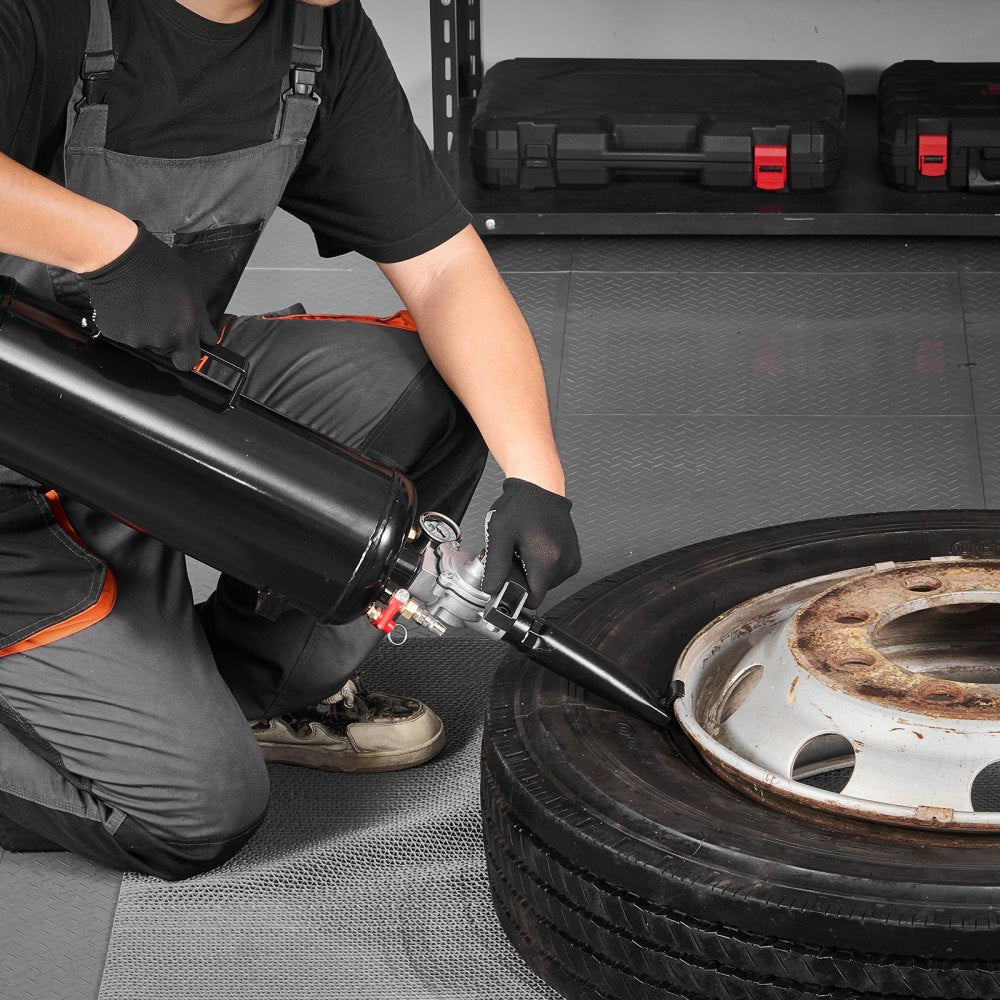 VEVOR Portable Tire Bead Seater, 2.1 Gal / 8 L Air Bead Blaster, Handheld Tire Inflator Tool, 87-116 PSI Operating