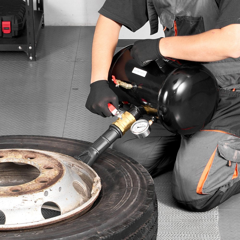 VEVOR Air Tire Bead Seater, 5 Gal / 18.9 L, Heavy Duty Tire Bead Blaster Tool, 87-116 PSI Operating Pressure, Air