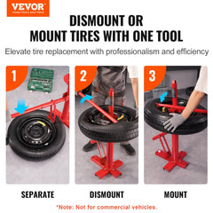 VEVOR Manual Tire Changer, Portable Hand Bead Breaker Mounting Tool for 203 - 406 mm Tires, Compatible with Car Truck