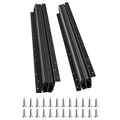 VEVOR Undermount Drawer Slides, 24 inch, Full Extension Ball Bearing Under Stair Cabinet Rails, 260 LB Load Capacity